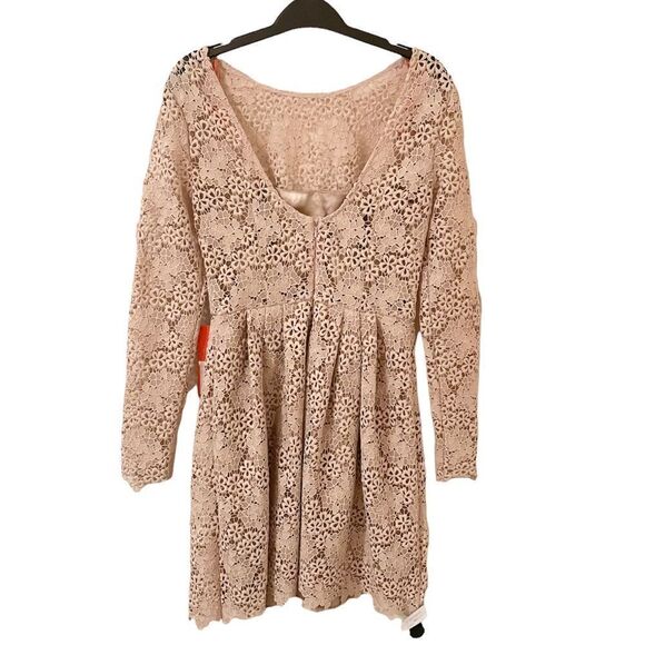 Monique Lhuillier Lace Mini Dress Blush Pink 2 NWT - Picture 4 of 7